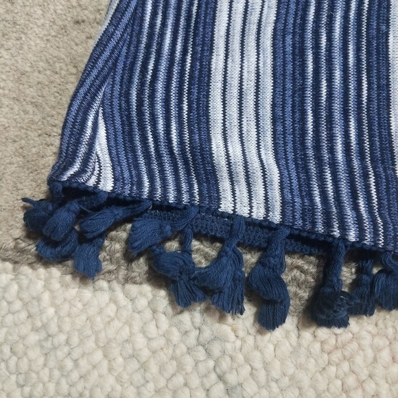 W5 Sleeveless Striped Tassel Top XL - Picture 3 of 5